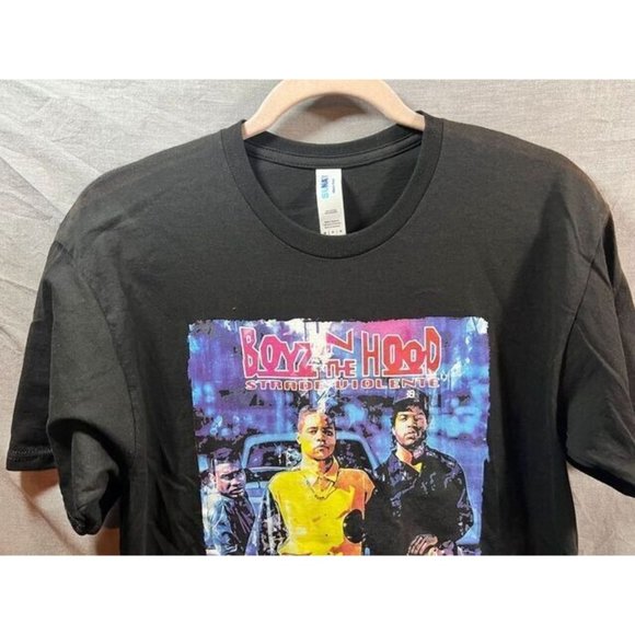 Boys In The Hood Shirt Adult‎ Medium Black Short Sleeve Pullover Tee Mens NWOT. - Picture 2 of 9